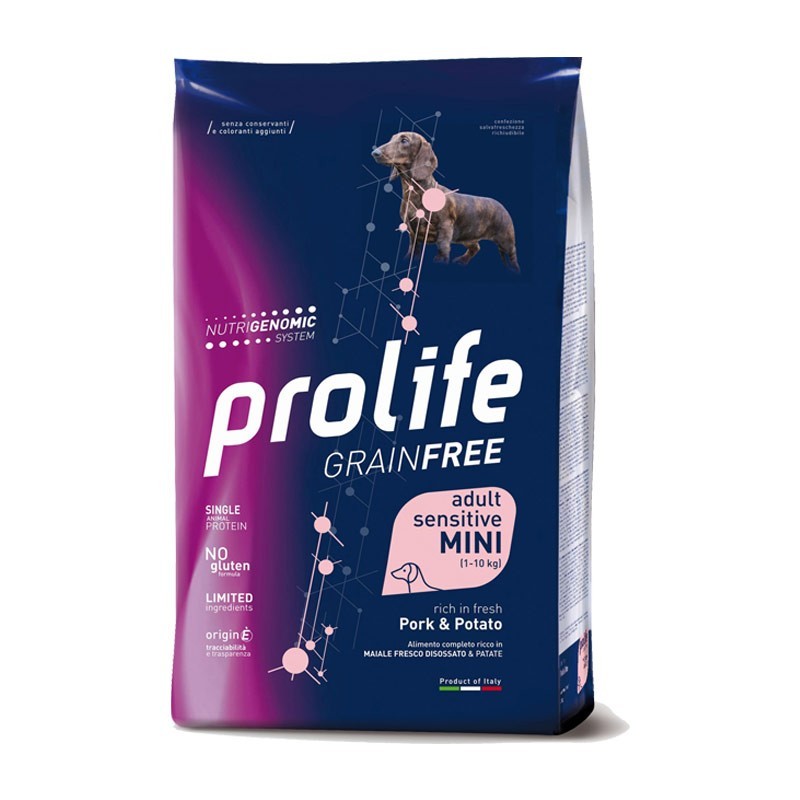 Image of Prolife Grain Free Adult Sensitive Mini Maiale e Patate per Cani
