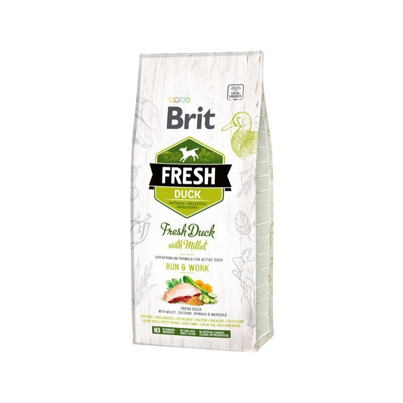 Image of Brit Fresh Anatra e Miglio Run & Work Adult per Cani062