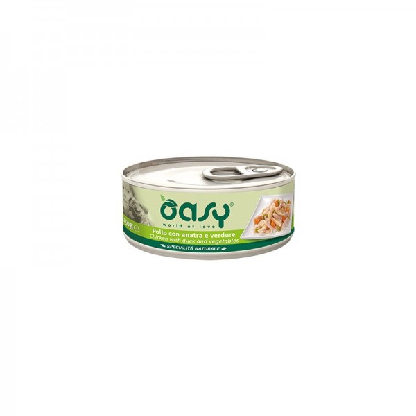 Oasy Pollo con Anatra e Verdure per Cani 150gr