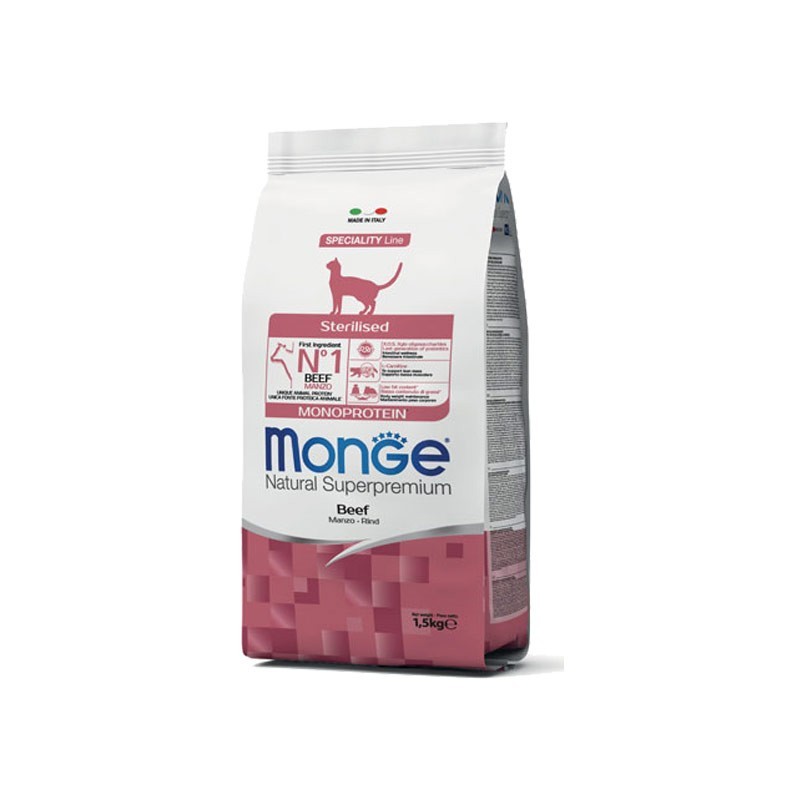 Monge Natural Sterilised Manzo per Gatti