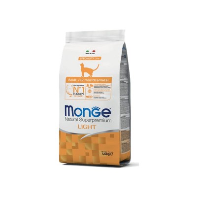 Monge Cat Natural Superpremium Light Tacchino