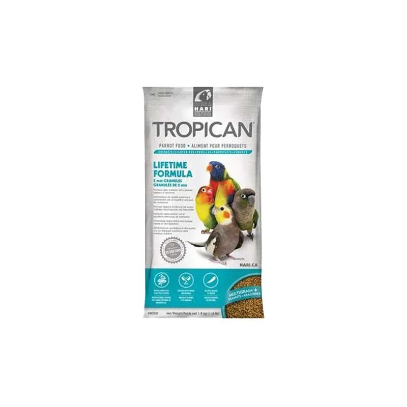 Hari Tropican Lifetime Formula 2mm per Pappagalli