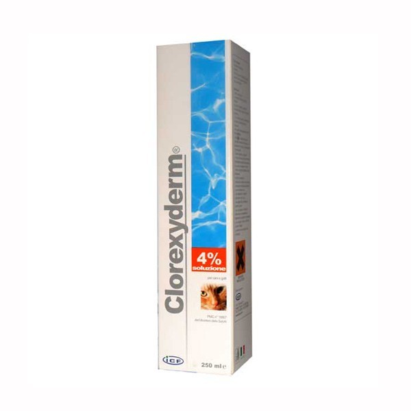 Icf cane e gatto clorexyderm soluzione 4% da 100 ml