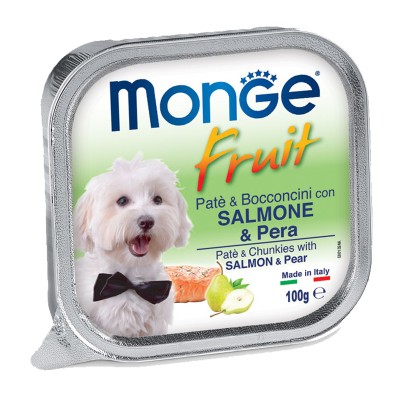 Monge Fruits Salmone e Pera per Cani 100gr