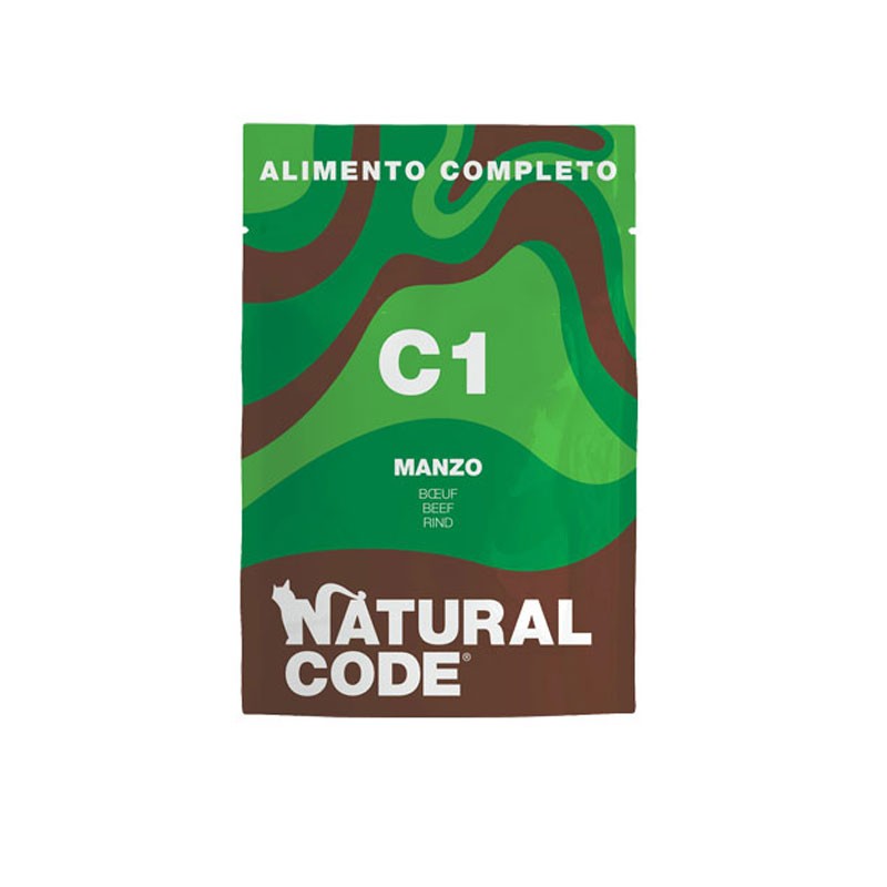 Natural Code al Manzo per Gatti