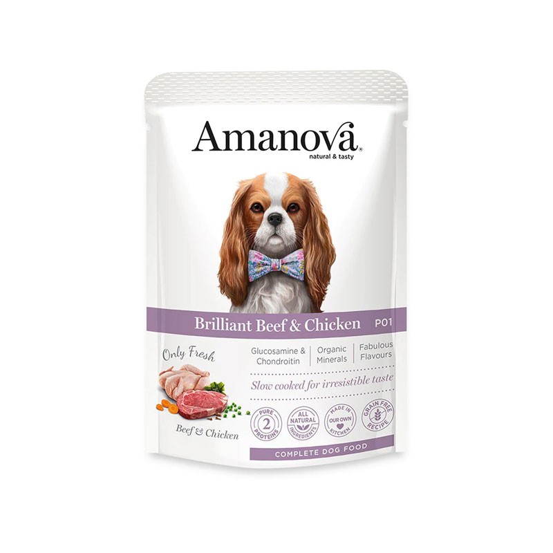 Image of Amanova Adult al Manzo e Pollo P01 per Cani