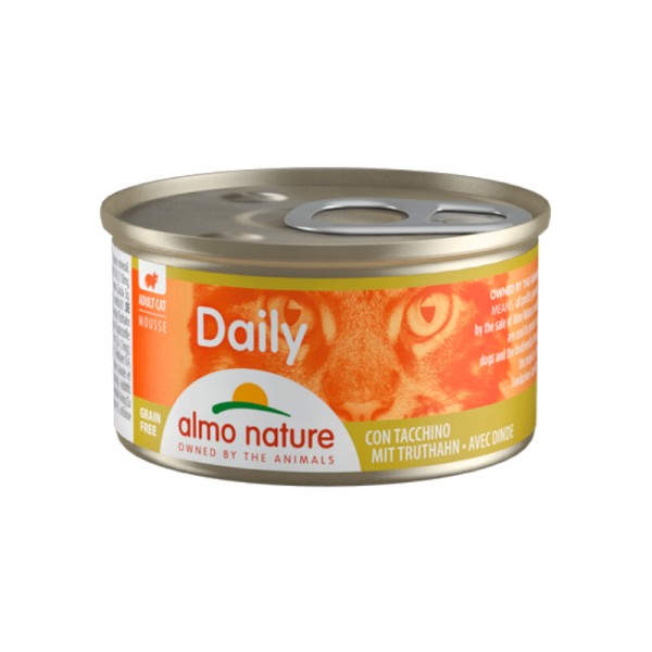 Almo Nature Daily Mousse con Tacchino per Gatti