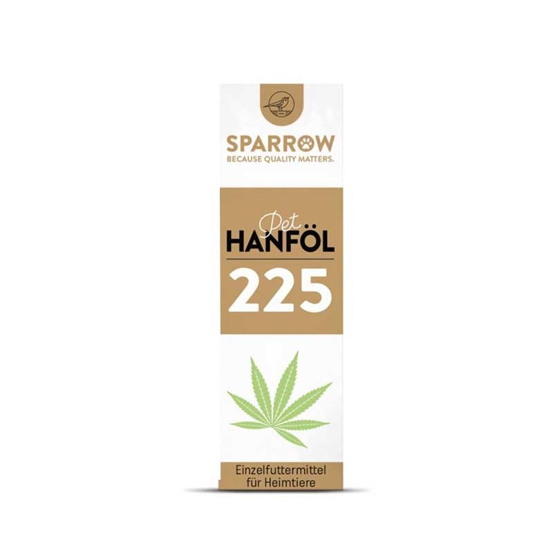 Sparrow Pet Olio di Canapa con CBD 225 Spettro Super Completo