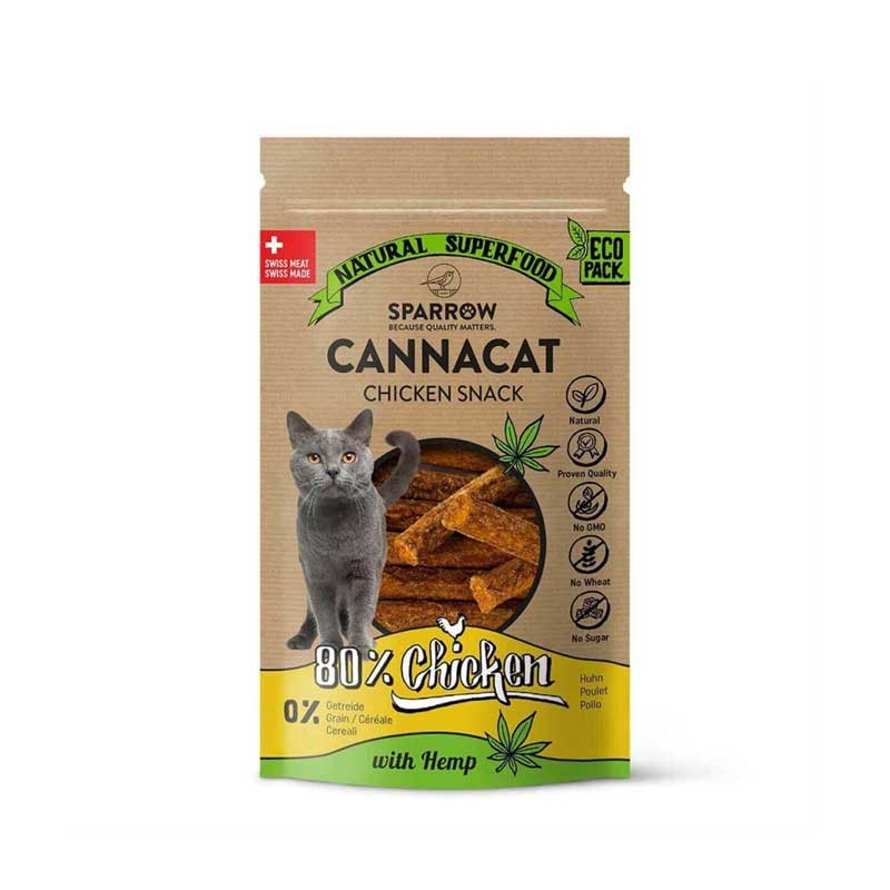 Sparrow Pet CannaCat Relax Stick al Pollo con CBD per Gatti