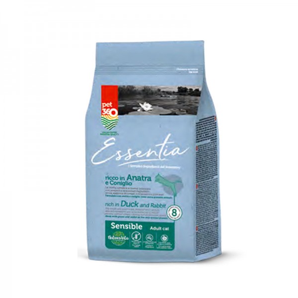 Essentia Adult Sensible Anatra e Coniglio Grain Free per Gatti