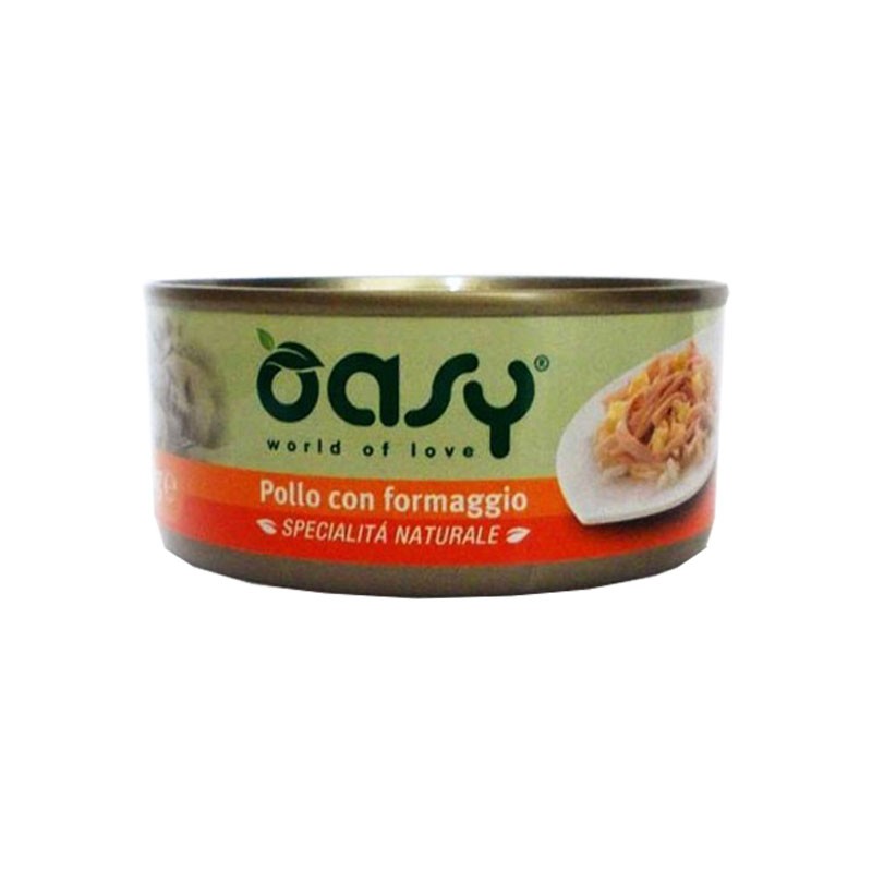 Image of Oasy Natural Adult Pollo e Formaggio Umido per Gatti062