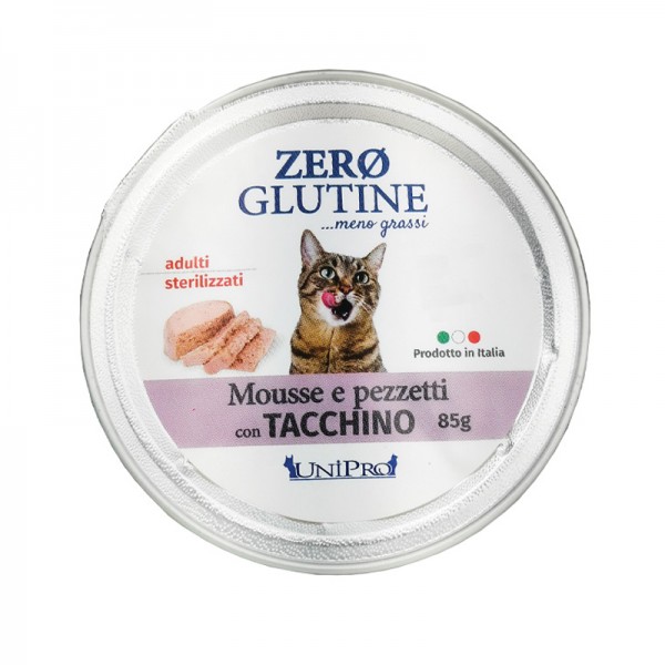 Unipro Mousse e Pezzetti al Tacchino per Gatti 85gr