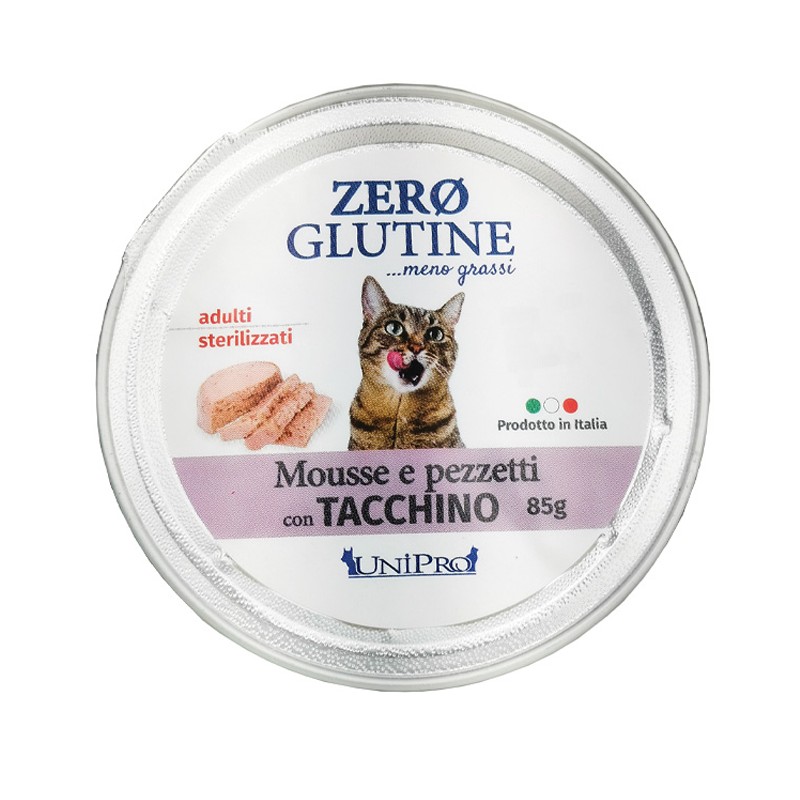 Unipro Mousse e Pezzetti al Tacchino per Gatti 85gr