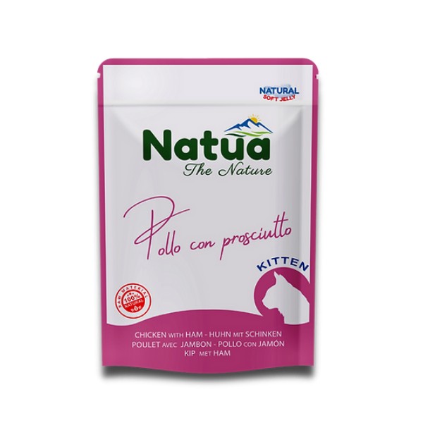 Natua Buste Pollo e Prosciutto per Gattini