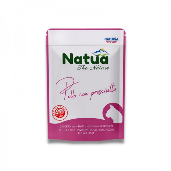 Natua Buste Pollo e Prosciutto per Gatti