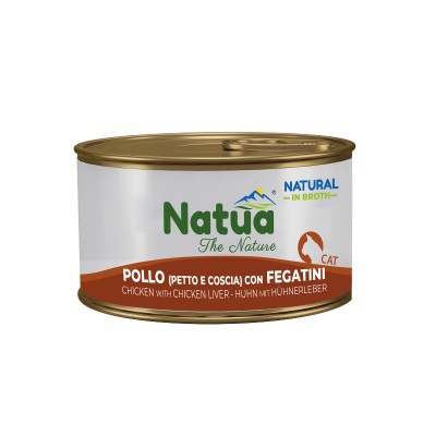 Natua Natural Brodo Pollo e Fegatini per Gatti