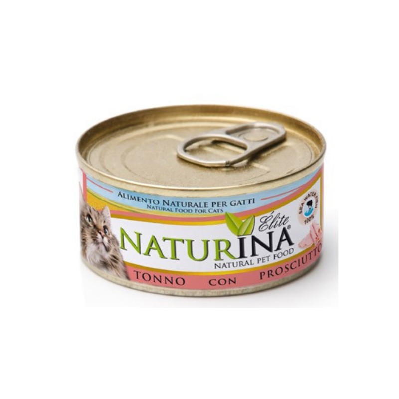 Naturina Elite Tonno con Prosciutto per Gatti