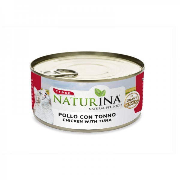 Naturina Fresh Pollo e Tonno in salsa per Gatti