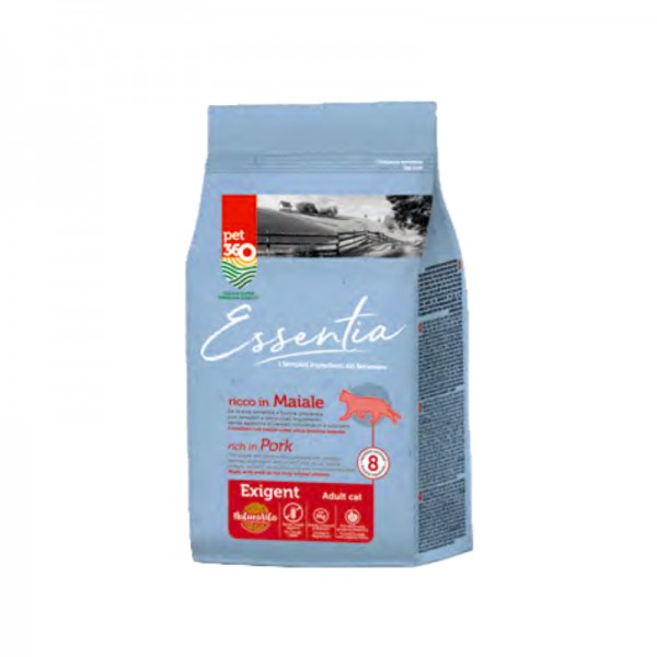 Essentia Adult Exigent al Maiale Grain Free per Gatti