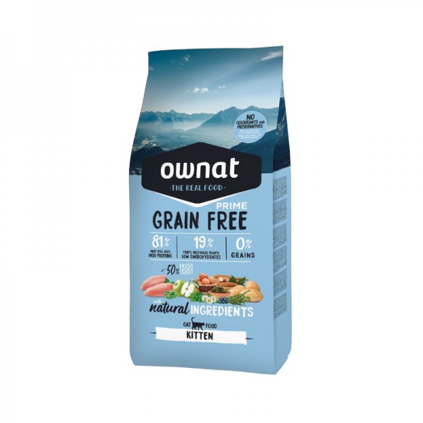 Ownat Cat Prime Grain Free al Pollo per Gattini