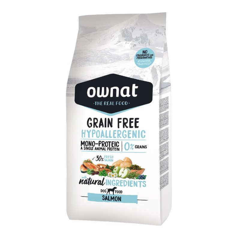 Ownat Dog Hypoallergenic Grain Free Adult Salmone per Cani