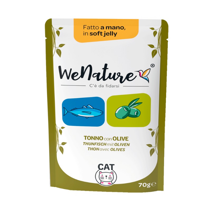 Image of WeNature Tonno con Olive Soft Jelly Umido in Busta per Gatti062