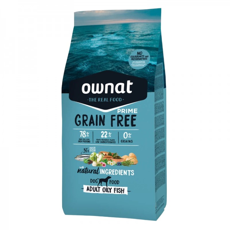 Image of Ownat Dog Prime Grain Free Pesce Azzurro per Cani062