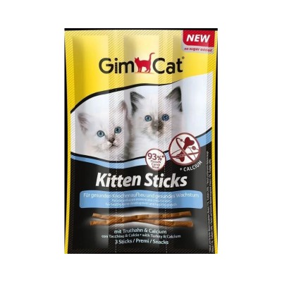 Gimpet Snacks in Sticks Tacchino e Calcio per Gattini 3pz