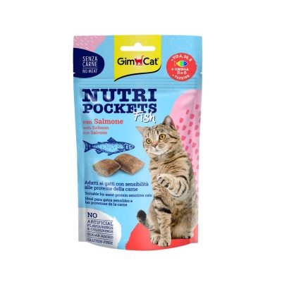 Gimpet Nutri Pockets con Salmone per Gatto