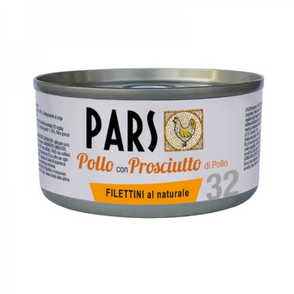 Pars Filettino Naturale Pollo con Prosciutto per Cani e Gatti 85g