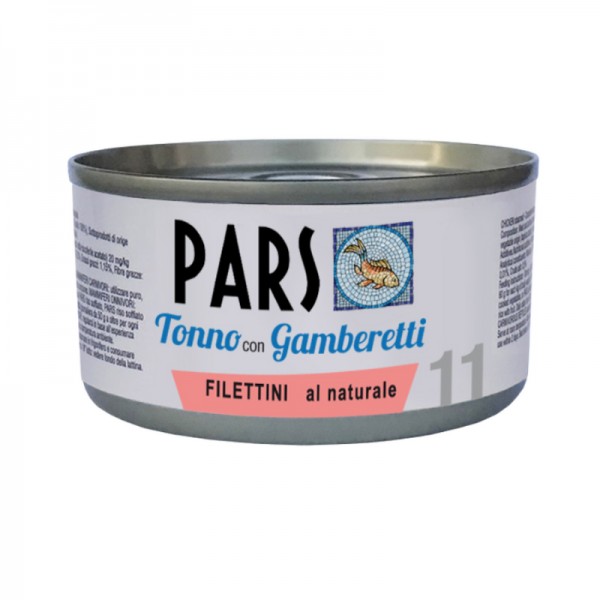 Pars Filettino Naturale Tonno con Gamberetti per Cani e Gatti 85g