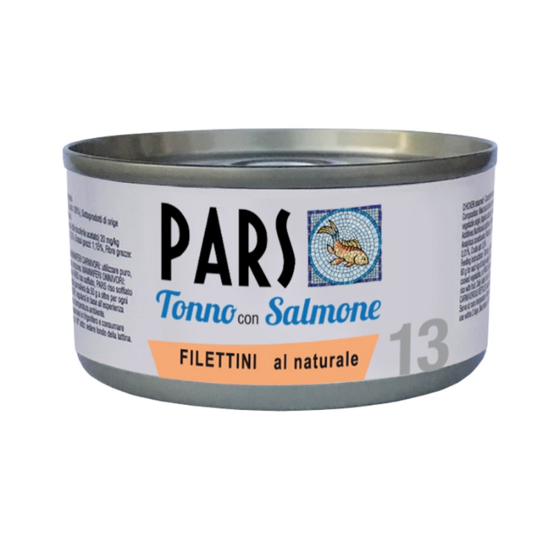 Image of Pars Filettino Naturale Tonno con Salmone per Cani e Gatti 85g062