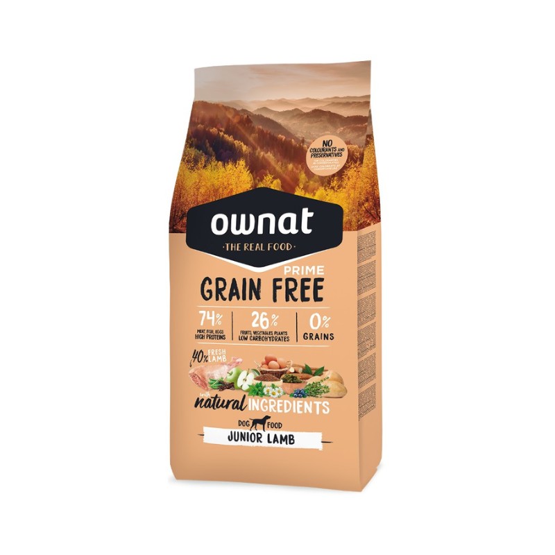 Ownat Dog Prime Grain Free Junior Agnello per Cuccioli