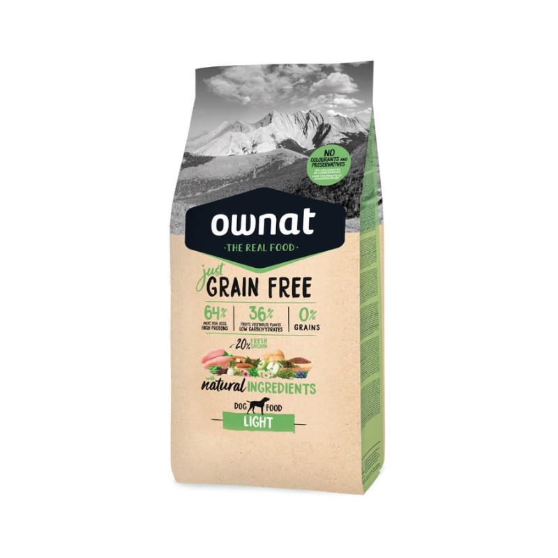 Image of Ownat Dog Grain Free Just Light al Pollo per Cani062