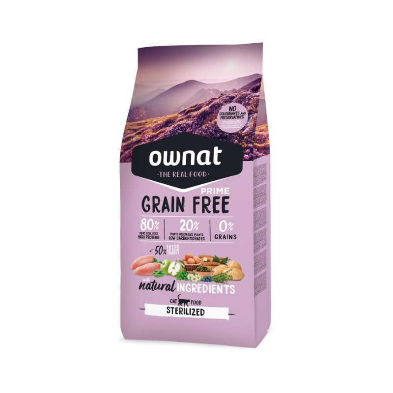 Ownat Cat Prime Grain Free Sterilized al Pollo per Gatti