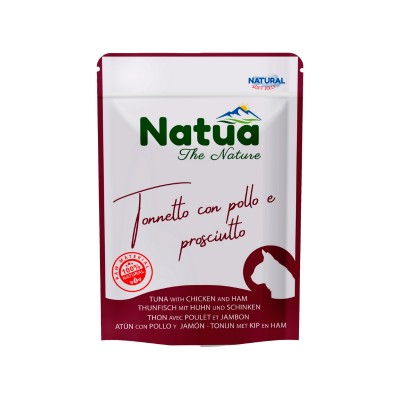 Natua Buste Tonnetto Pollo e Prosciutto per Gatti