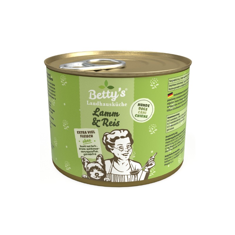 Betty's Landhausküche Agnello e Riso Umido per Cani