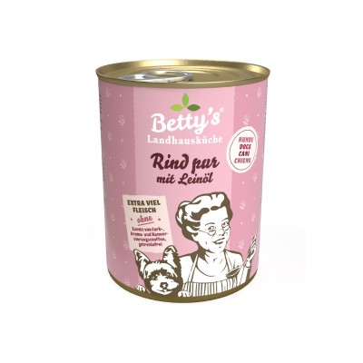 Betty's Landhausküche Manzo con Olio di Lino Umido per Cani