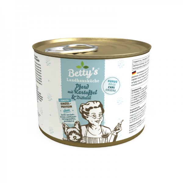 Betty's Landhausküche Cavallo con Patate Umido per Cani