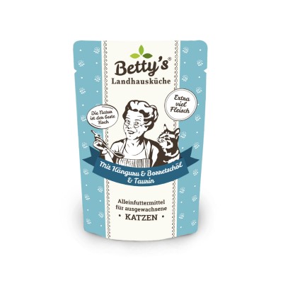 Betty's Country House Kitchen Canguro con Olio di Borragine Umido per Gatti