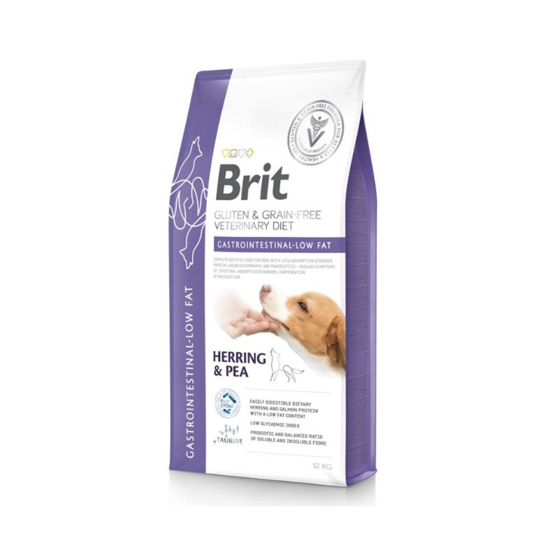 Brit Veterinary Diet Gastrointestinal Low Fat Aringa e Piselli per Cani