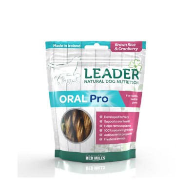 Leader Oral Pro Dental Sticks Riso Integrale e Mirtilli per Cani