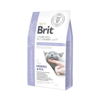 Brit Veterinary Diet Gastrointestinal Low Fat Aringa e Piselli per Gatti