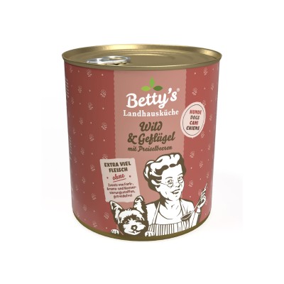 Betty's Landhausküche Selvaggina e Pollame Umido per Cani