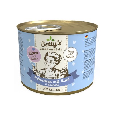 Betty's Landhausküche Pollo con Manzo Umido per Gattini