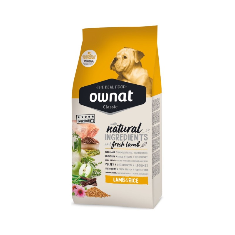 Image of Ownat Dog Classic Agnello e Riso per Cani062