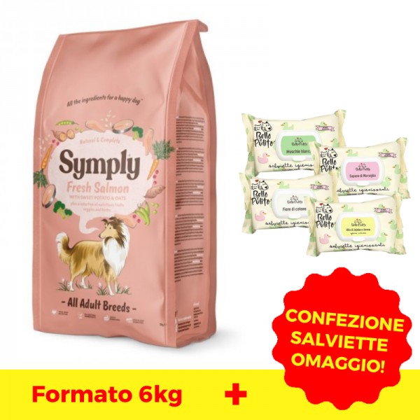 Symply Adult All Breeds Salmone Fresco, Patata Dolce e Avena