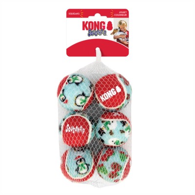 Kong Holiday SqueakAir Balls 6pz per Cani