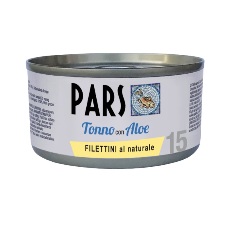 Image of Pars Monoproteico Filettini al Naturale Tonno con Aloe per Cani e Gatti 85gr062