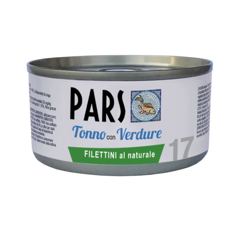 Image of Pars Monoproteico Filettini al Naturale Tonno con Verdure per Cani e Gatti 85gr062